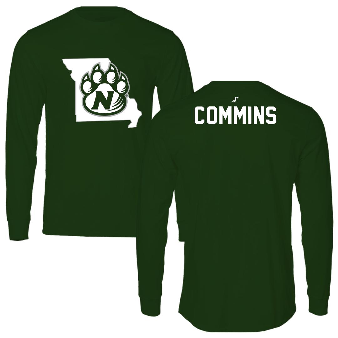 Northwest Missouri State University TF and XC Forest Green State Performance Long Sleeve - Jaedy Commins