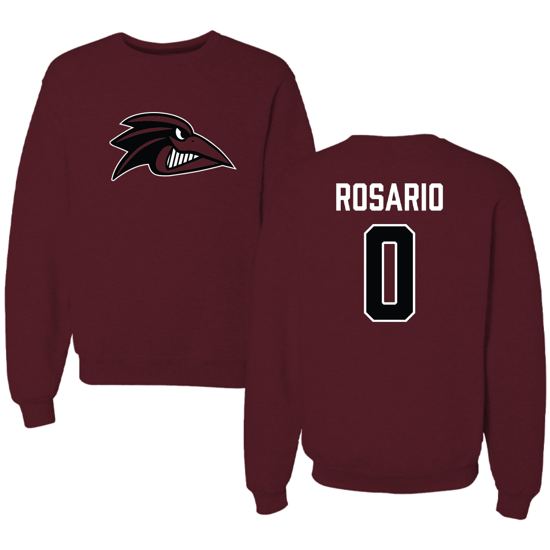 Franklin Pierce University Soccer (W) Maroon Crewneck - #0 Ryan Rosario