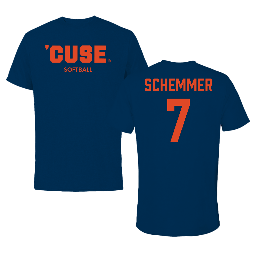 Syracuse University Softball Navy Tee - #7 Peyton Schemmer