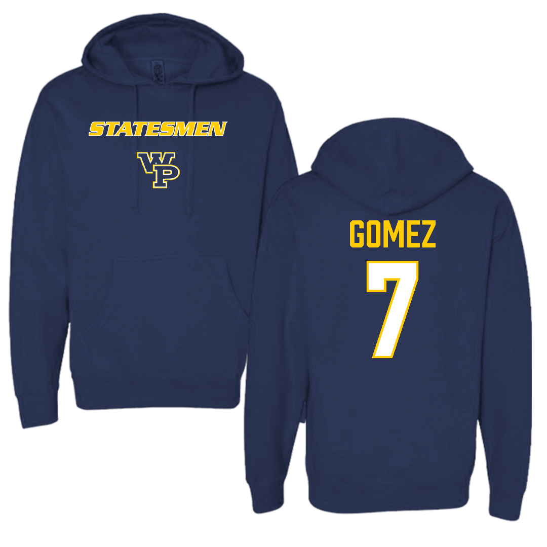 William Penn University Baseball Navy Hoodie - #7 Hunter Gomez