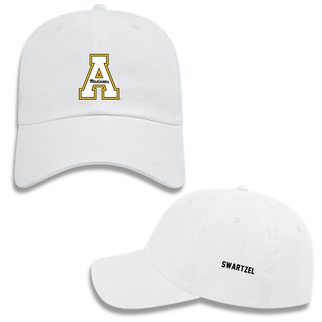 Appalachian State University Cheer White Hat - Ashton Swartzel