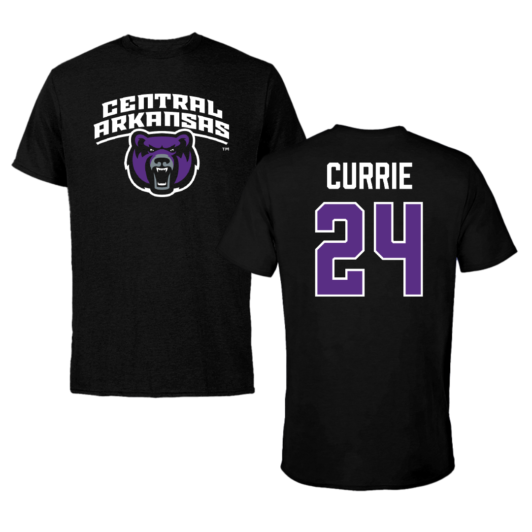 University of Central Arkansas Softball Black Tee - #24 Sarah Currie