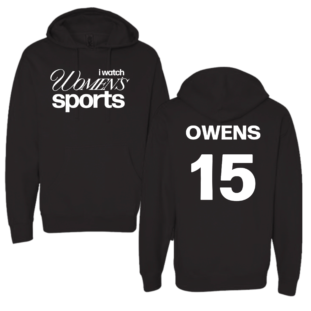 Anderson University (Indiana) Softball Black WHM Hoodie - #15 Avery Owens