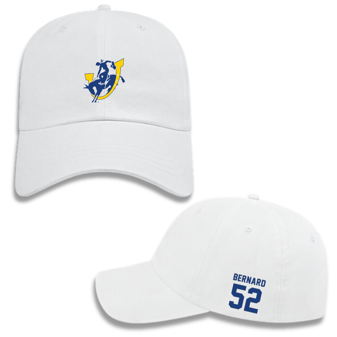 Southern Arkansas University Baseball White Hat - #52 JoVahn Bernard