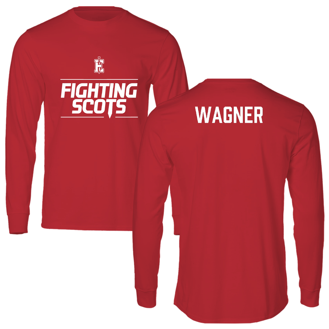 PennWest Edinboro TF and XC Red General Long Sleeve - Rylan Wagner