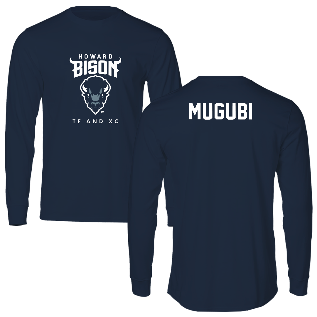 Howard University TF and XC Navy Long Sleeve - Tiffany Mugubi