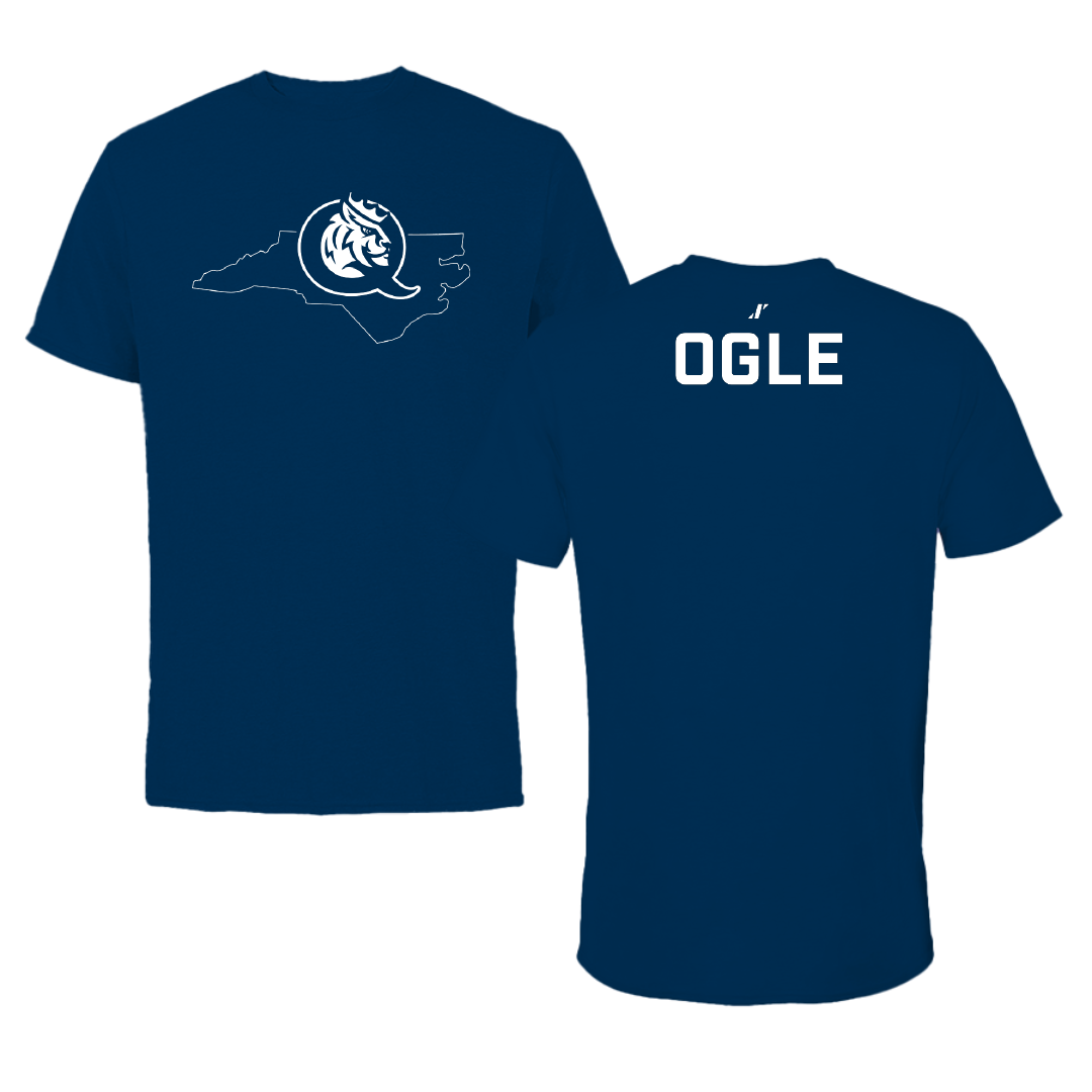 Queens University of Charlotte Dance Navy State Performance Tee - Ashley Grace Ogle