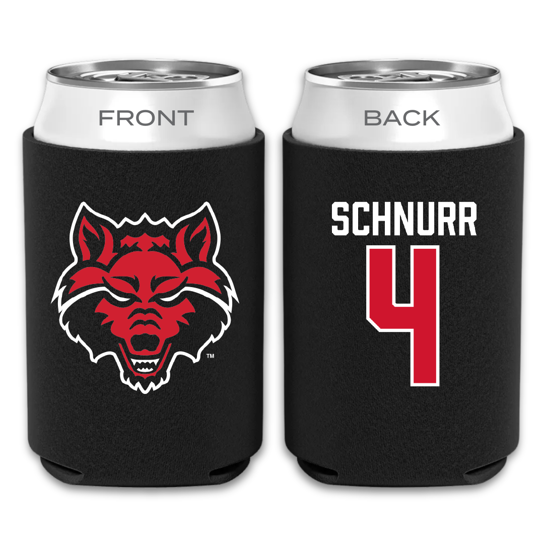 Arkansas State University Bowling Black Can Cooler - #4 Jessica Schnurr