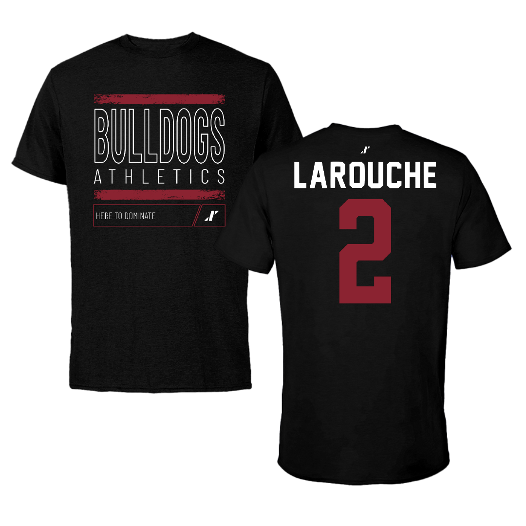 Dean College Volleyball Black Dominate Tee - #2 Emily Larouche