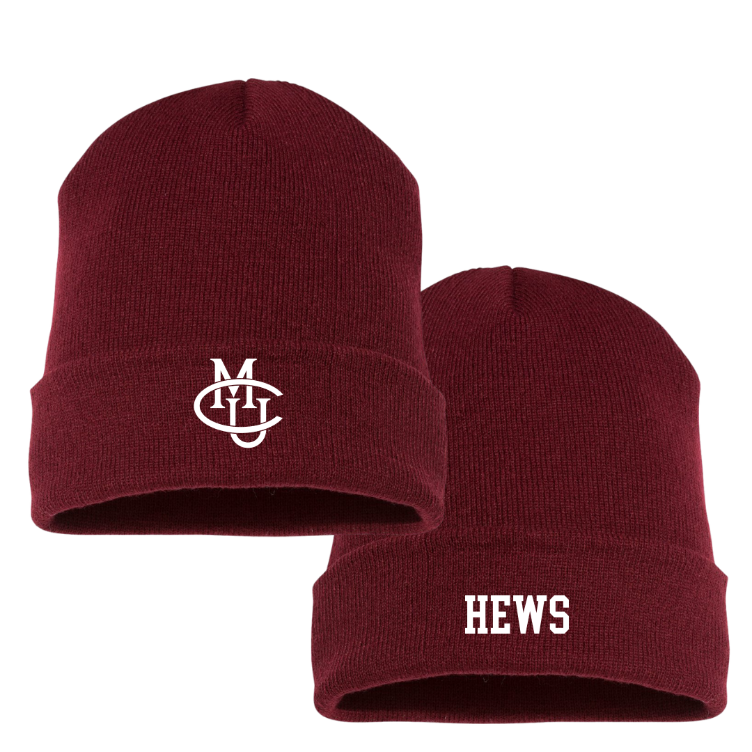 Colorado Mesa University Rugby (W) Maroon Beanie - #7 Sydney Hews