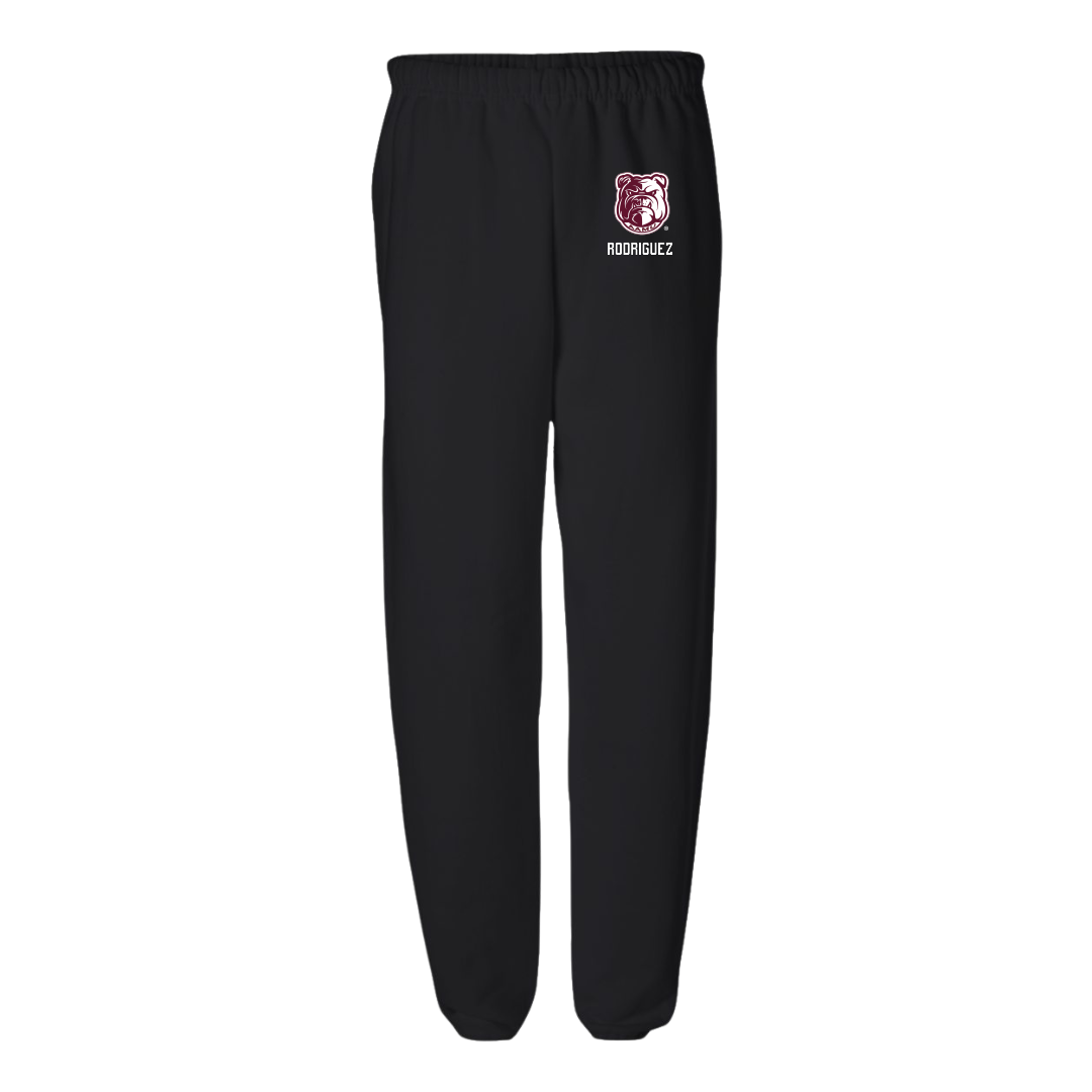 Alabama A&M University Baseball Black Sweatpants - #32 Edgar Rodriguez