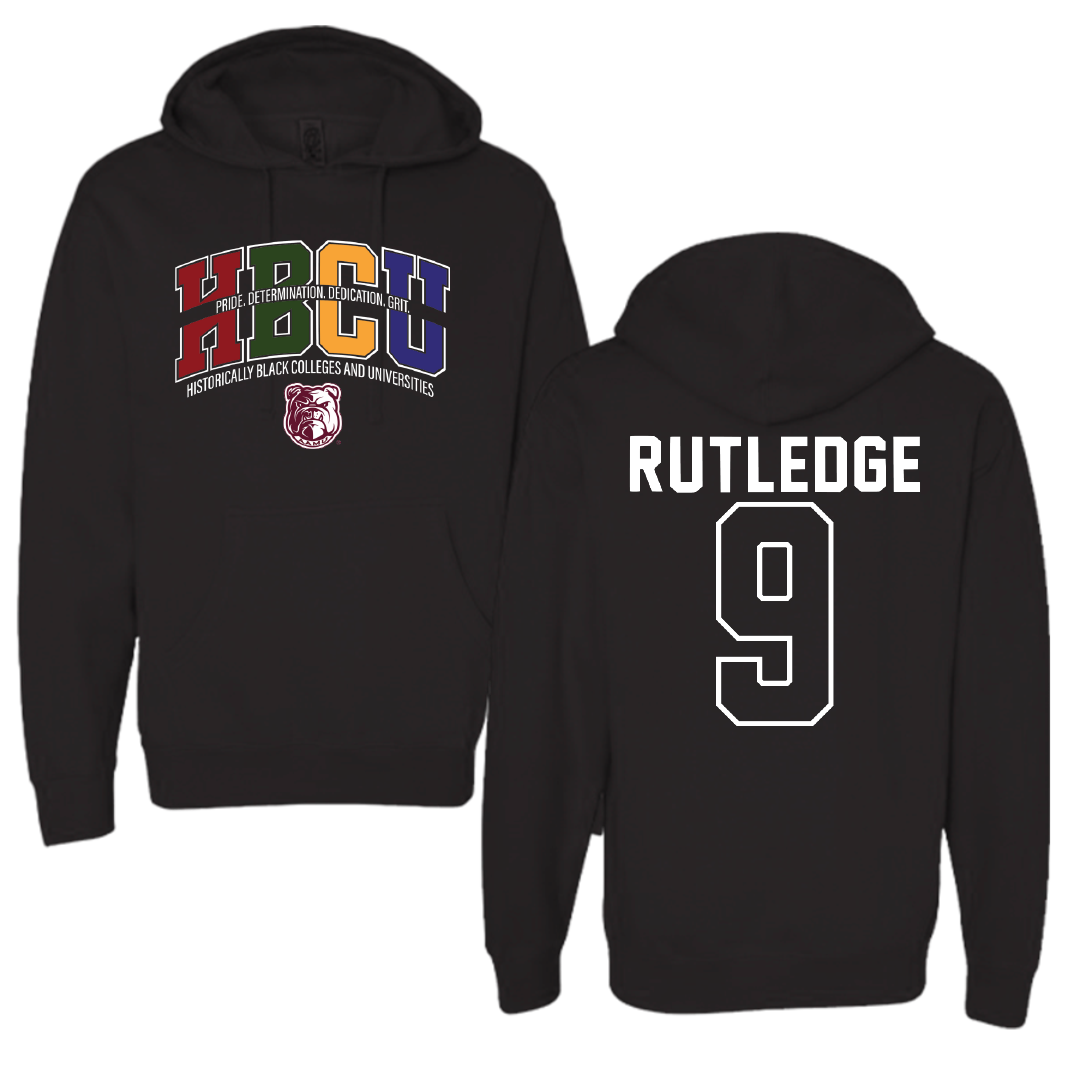 Alabama A&M University Baseball Black HBCU Hoodie - #9 Trey Rutledge