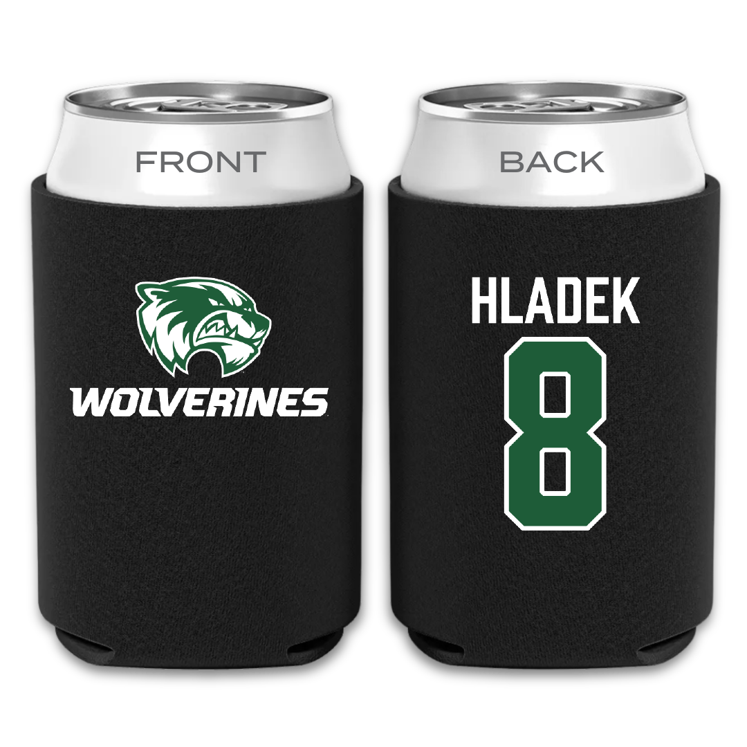 Utah Valley University Soccer Black Can Cooler - #8 Ruby Hladek