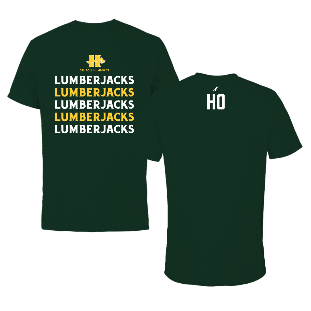 Cal Poly Humboldt Wrestling Forest Green General Tee - Jayden Ho