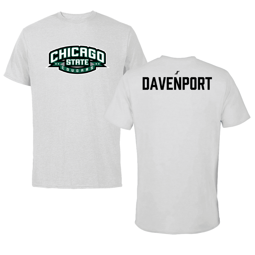 Chicago State University TF and XC Light Gray Performance Tee - Earnest Davenport