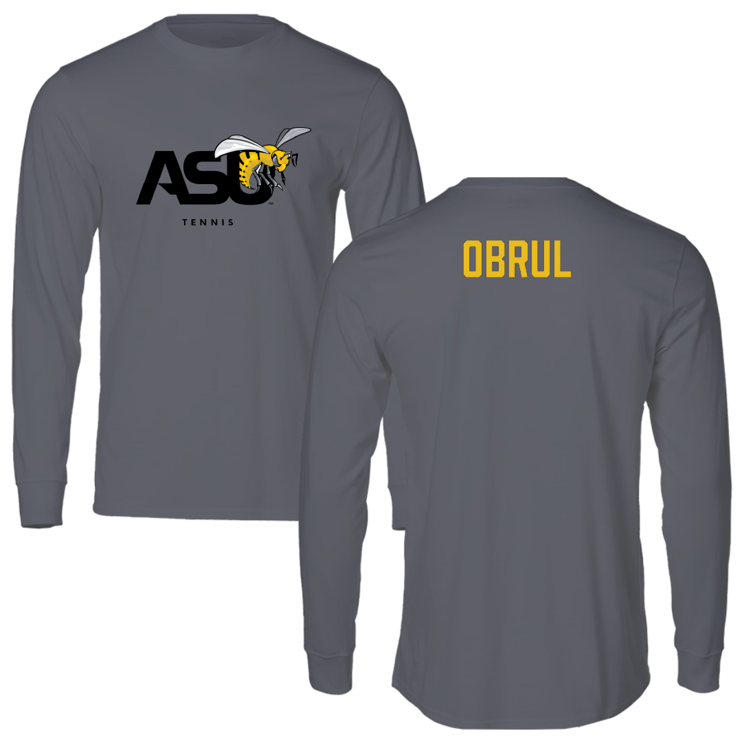 Alabama State University Tennis Dark Gray Long Sleeve - Lun Obrul