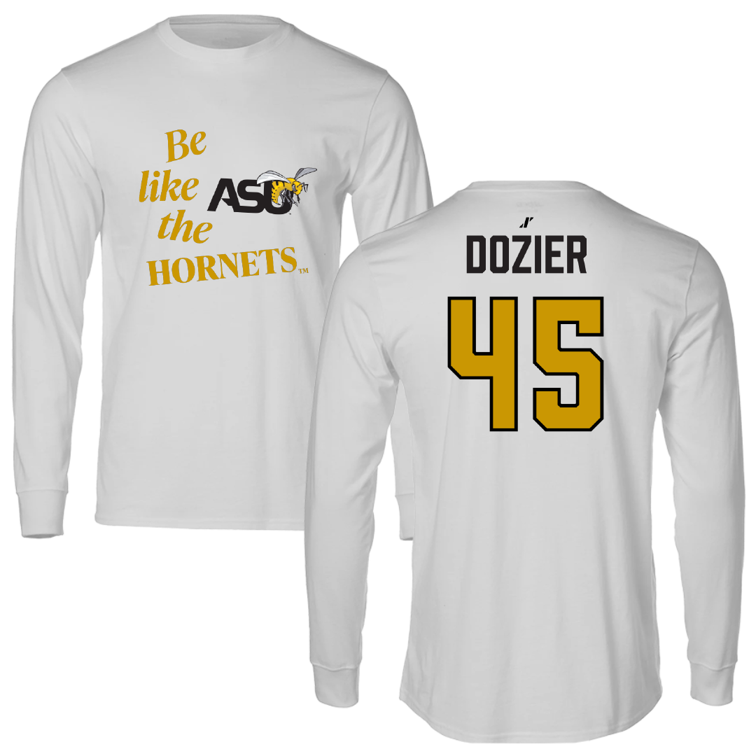 Alabama State University Football Light Gray Be Like Us Long Sleeve - #45 Rico Dozier
