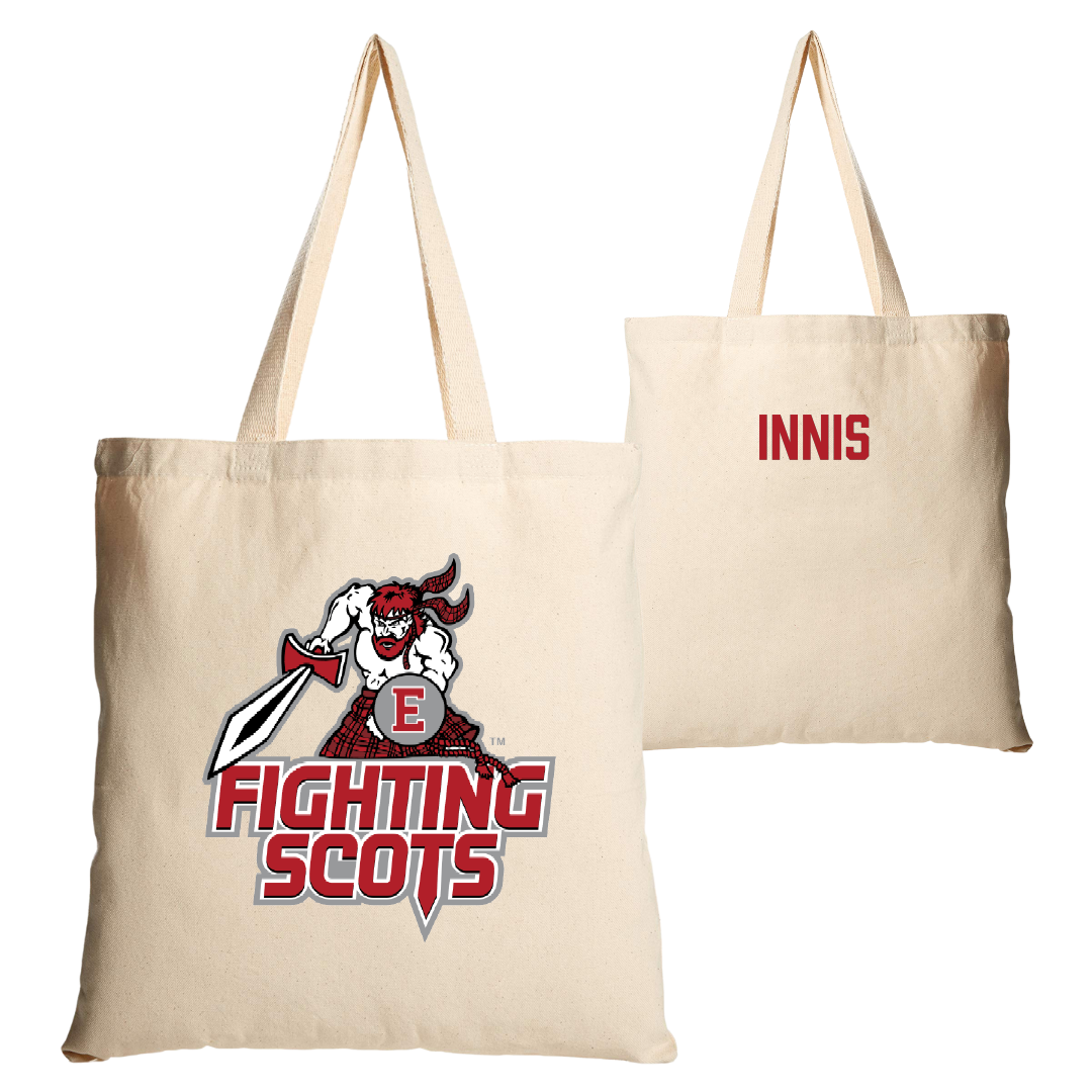 PennWest Edinboro Swimming & Diving Tan Canvas Tote Bag - Elijah Innis