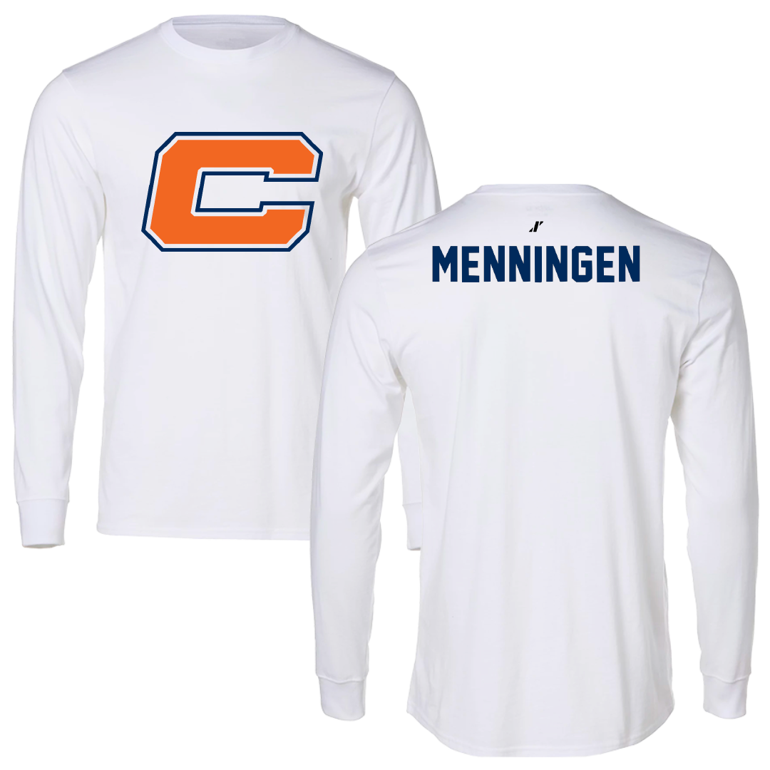 Carroll University TF and XC White Performance Long Sleeve - Donovan Menningen