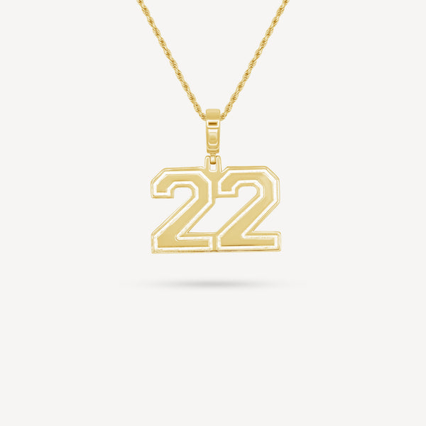 Gold Presidents Pendant and Chain - #22 Brennan Eager
