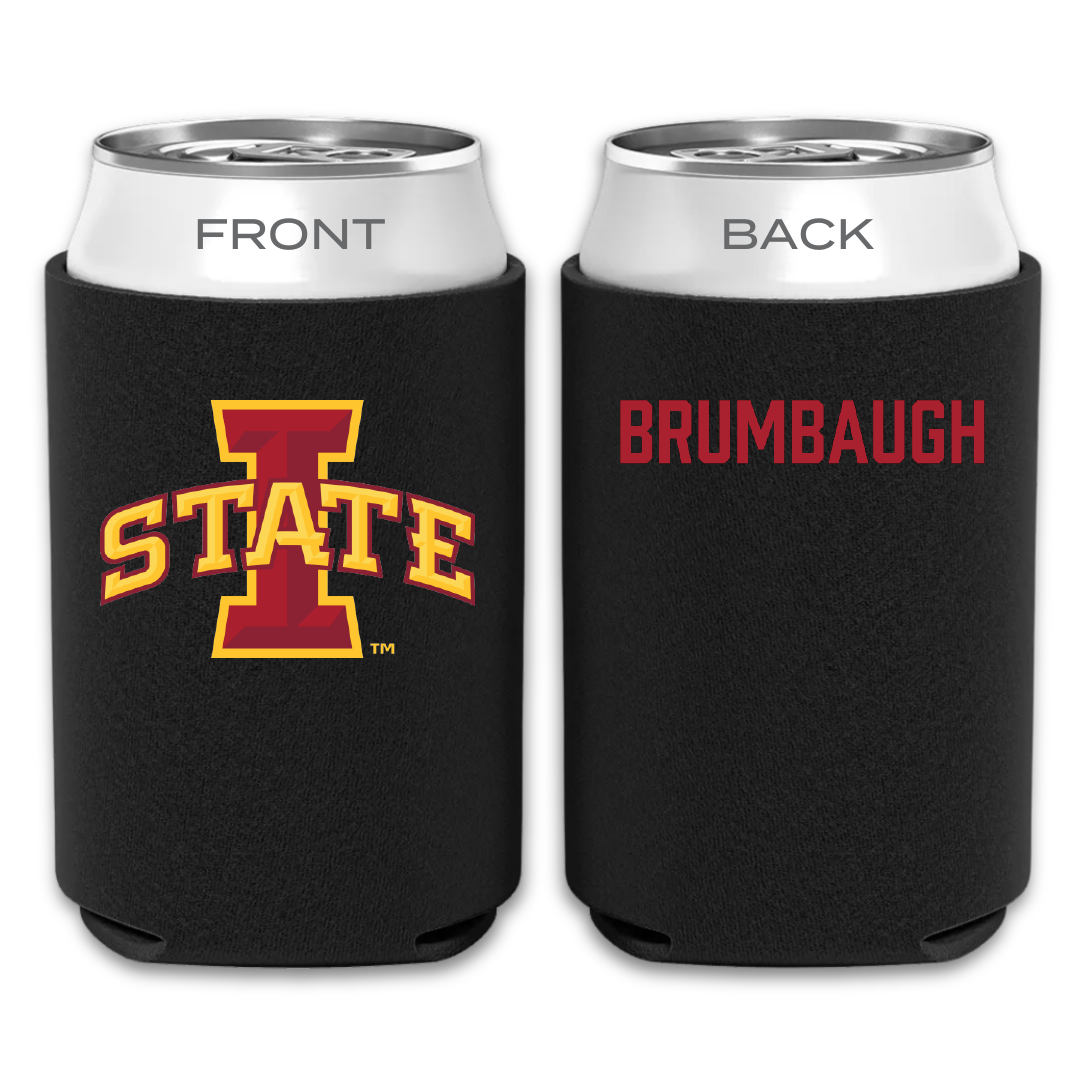 Iowa State University TF and XC Black Can Cooler - Jadan Brumbaugh