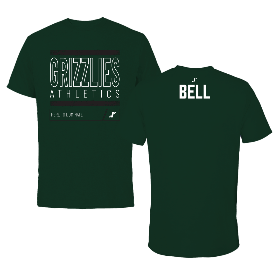 Adams State University Football Forest Green Dominate Performance Tee - Brandyn Bell