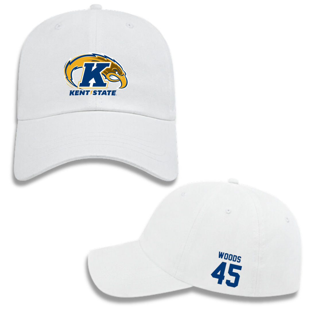 Kent State University Football White Hat - #45 Mason Woods