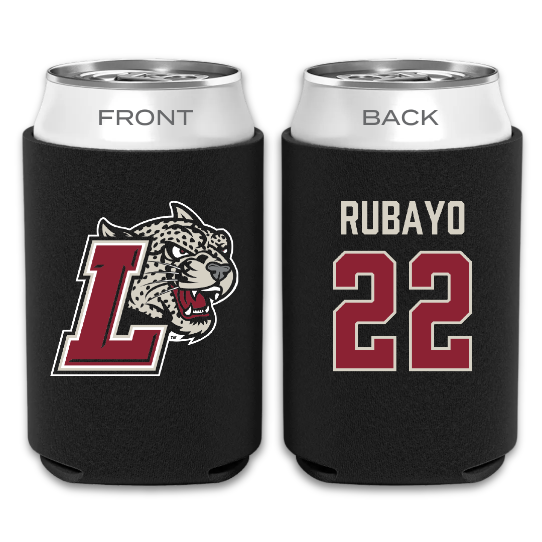 Lafayette College Basketball Black Can Cooler - #22 Chris Rubayo