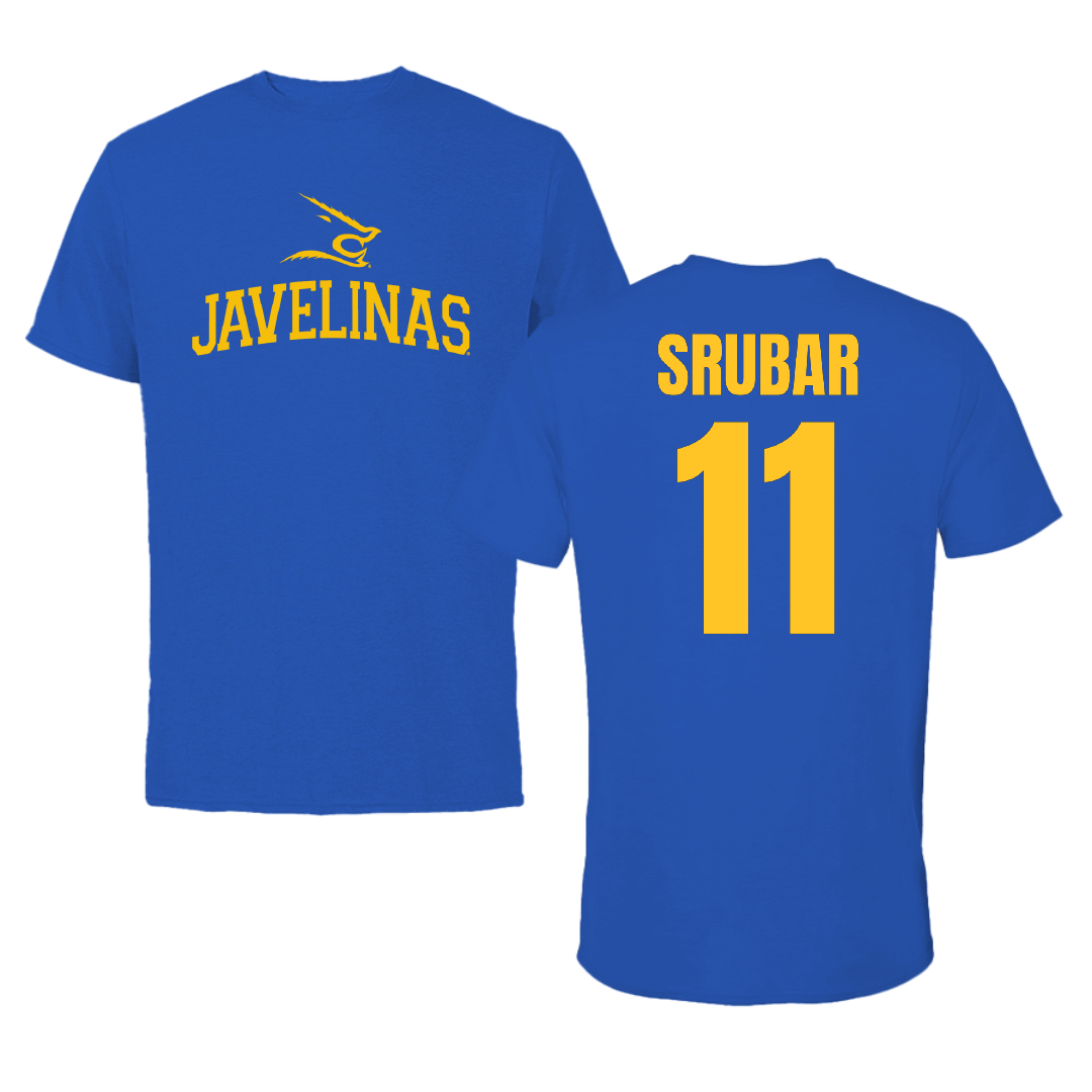 Texas A&M University-Kingsville Softball Blue Tee - #11 Ella Srubar