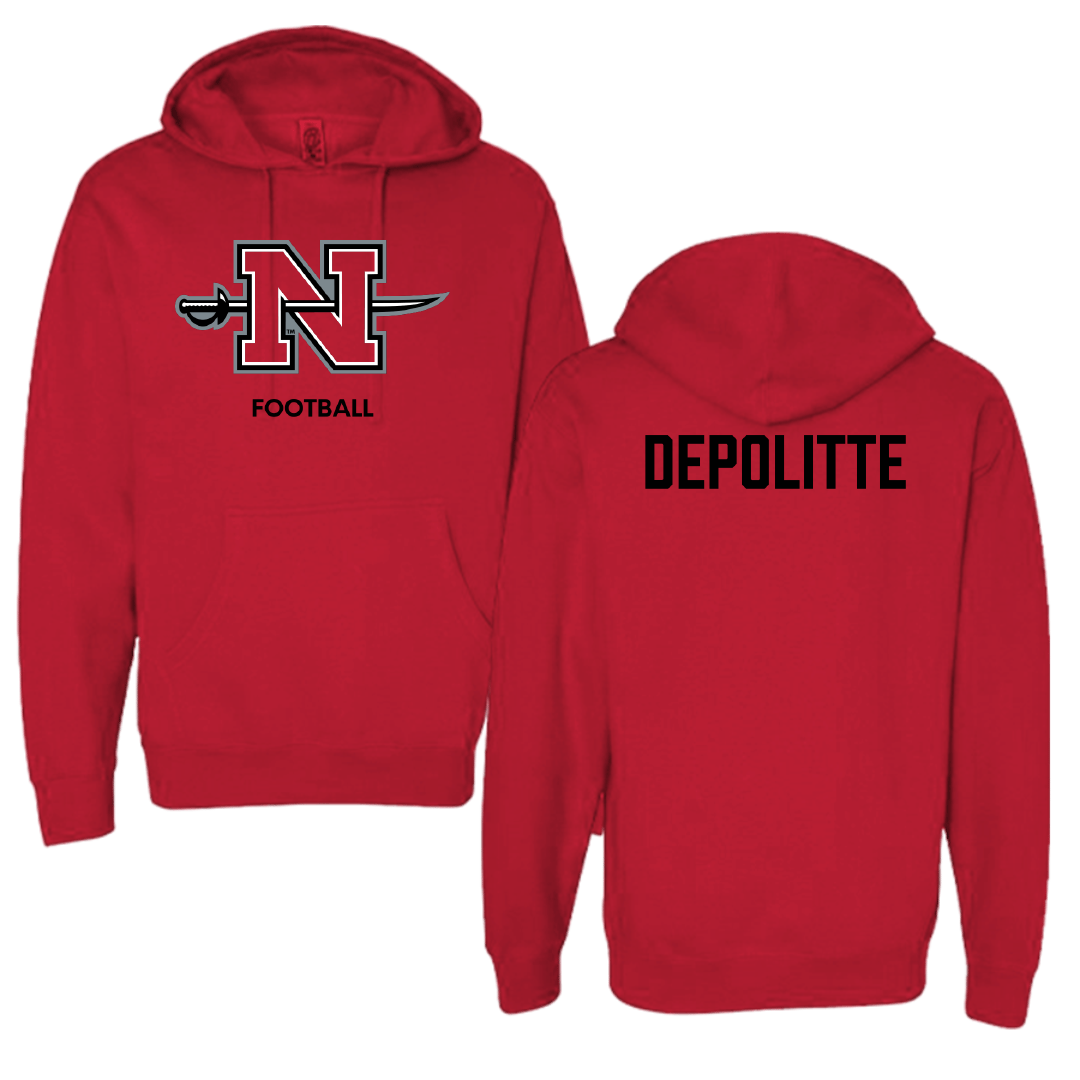 Nicholls State University Football Red Hoodie - Peyton Depolitte