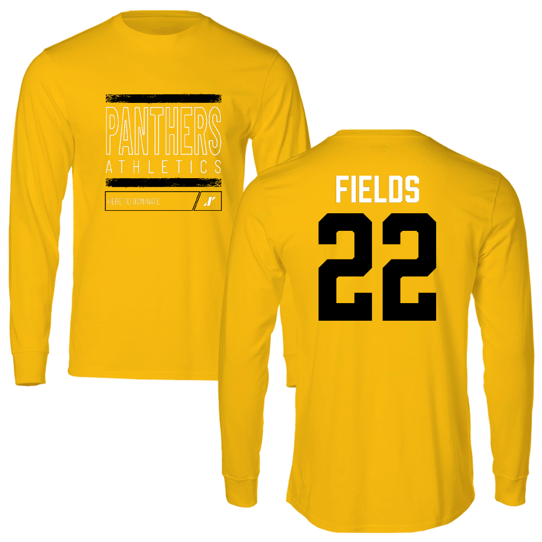 University of Wisconsin-Milwaukee Basketball Gold Dominate Performance Long Sleeve - #22 Faizon Fields