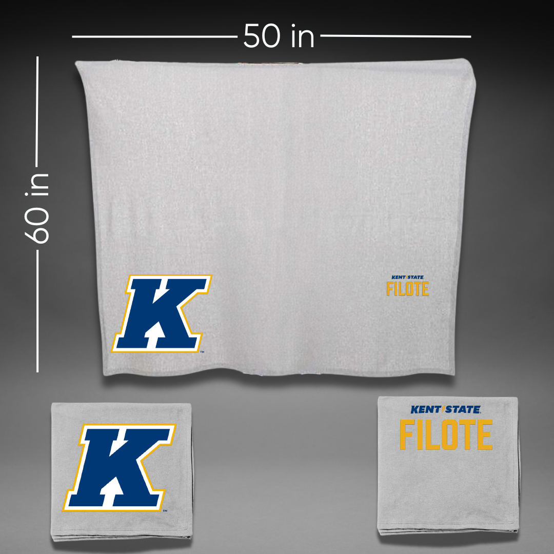 Kent State University TF and XC Gray Blanket - Andrea Filote