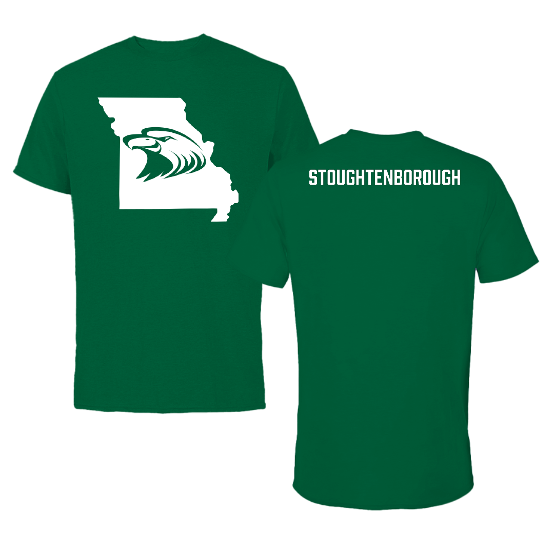 Central Methodist University TF and XC Green State Performance Tee - Azaan Stoughtenborough