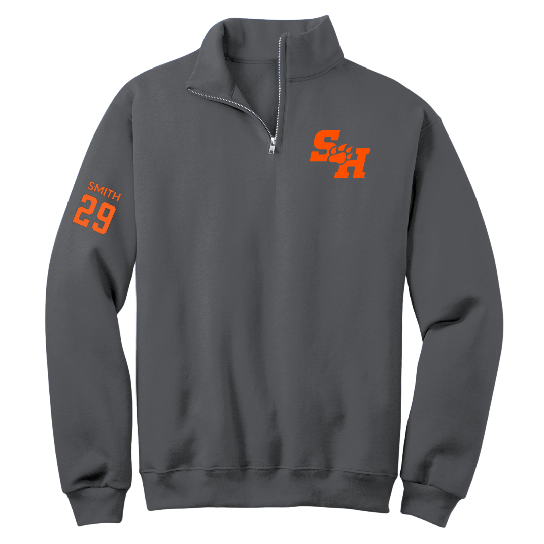 Sam Houston State University Football Dark Gray Quarter-Zip - #29 Lyric Smith