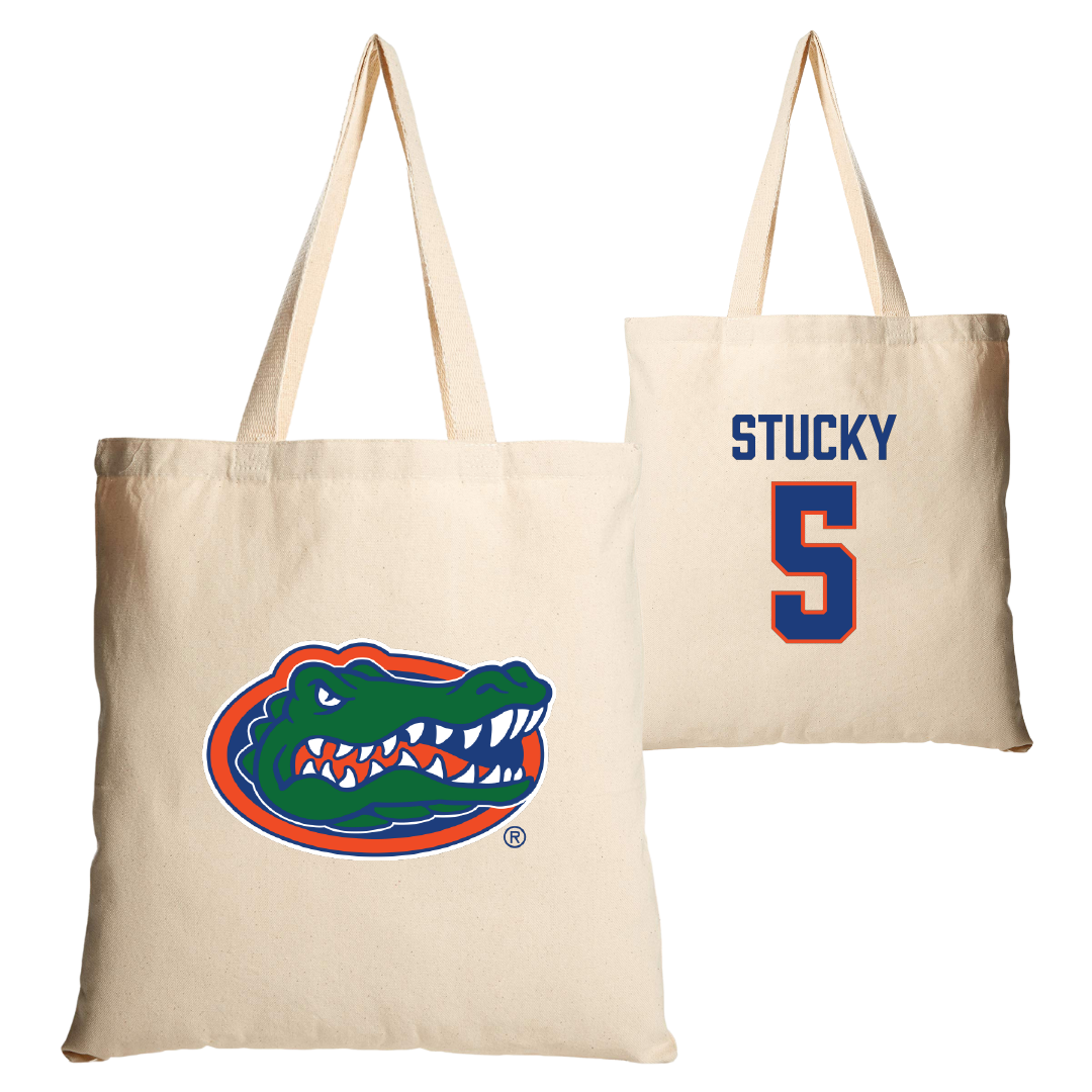 University of Florida Volleyball Tan Canvas Tote Bag - #5 Alexis Stucky