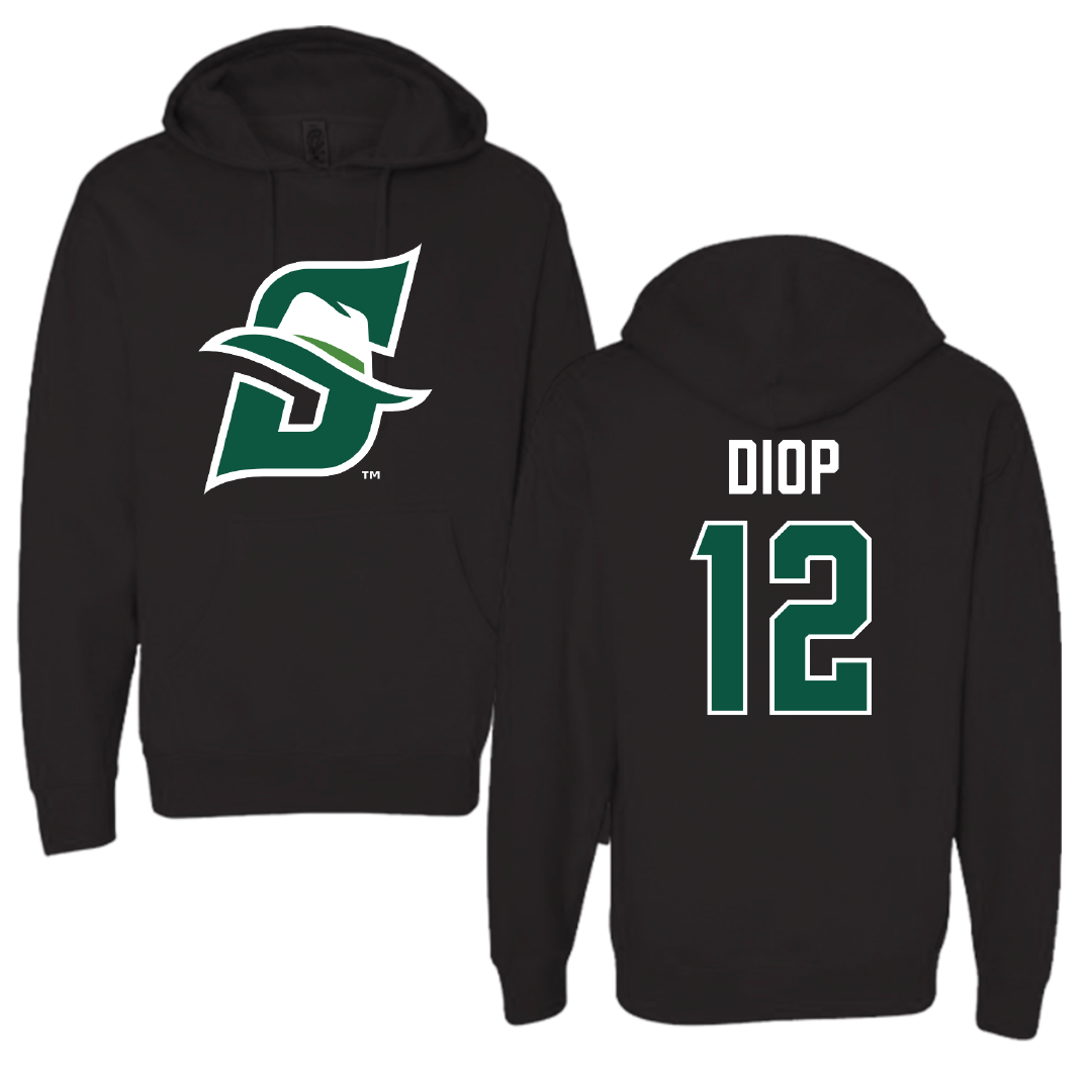 Stetson University Basketball (M) Black Hoodie - #12 Matar Diop
