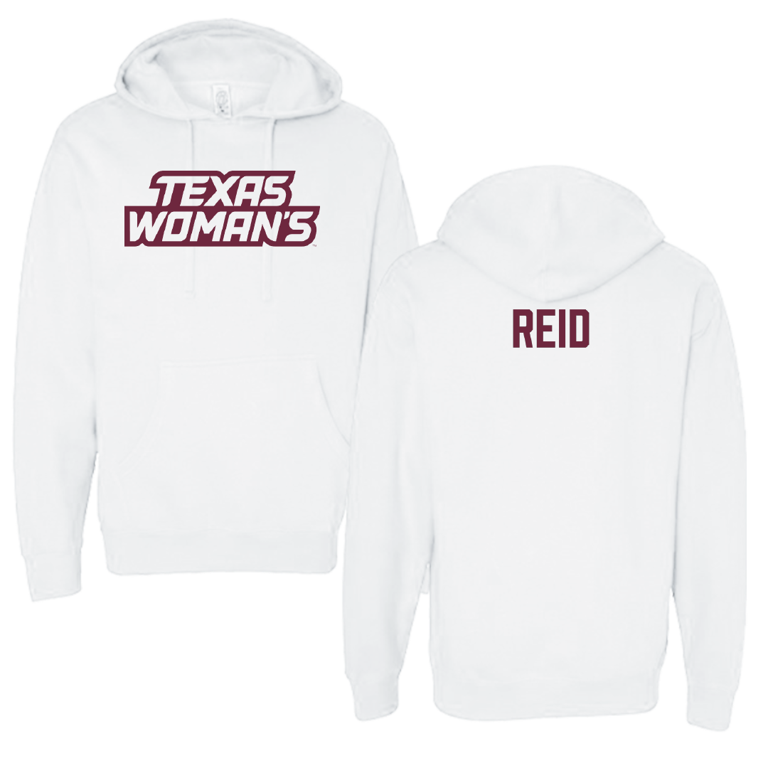 Texas Woman's University Gymnastics White Hoodie - Alaina Reid