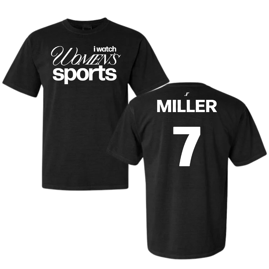 Tennessee State University Volleyball Black WHM Comfort Colors Tee - #7 Maygan Miller