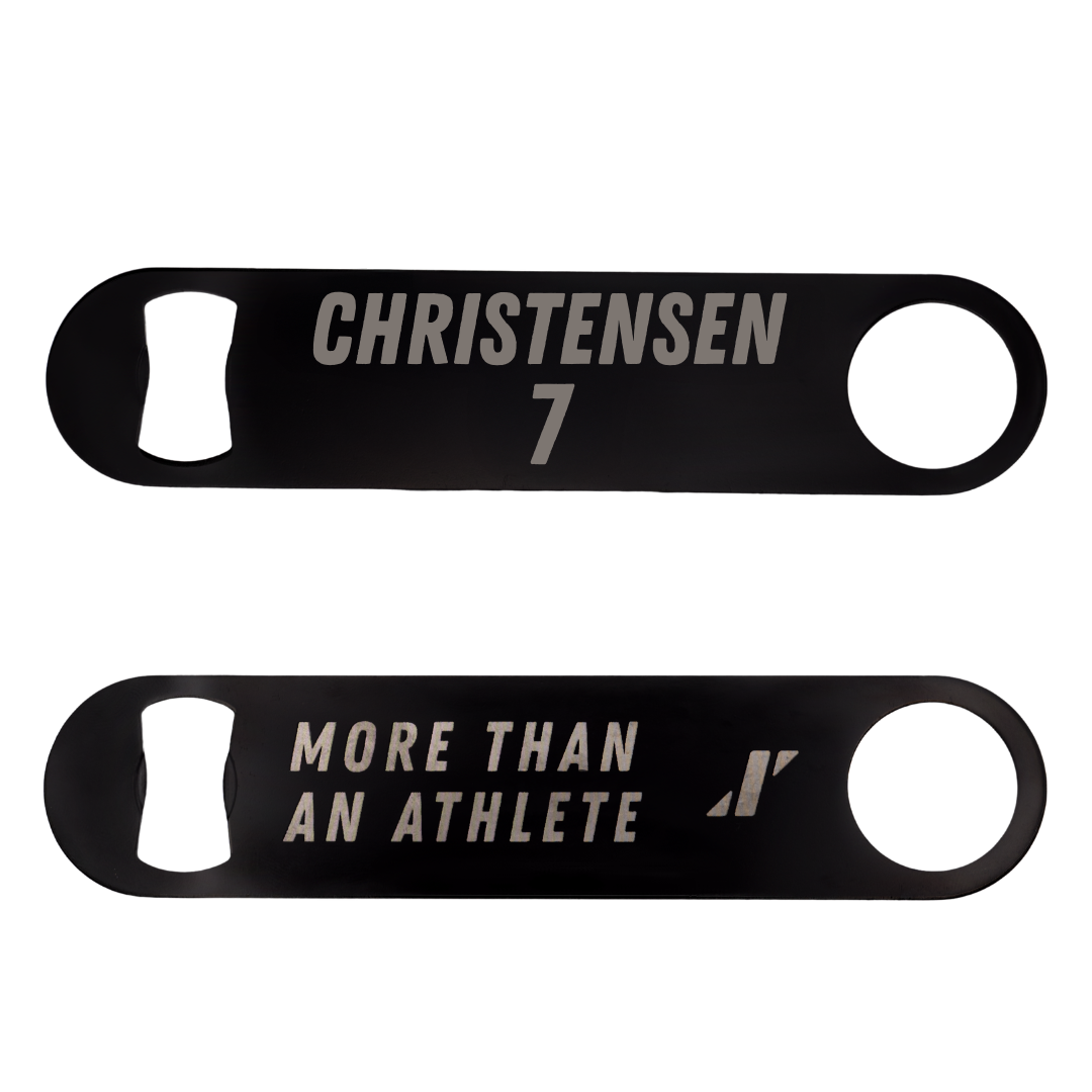 Alabama State University Baseball Black Bottle Opener - #7 Jax Christensen