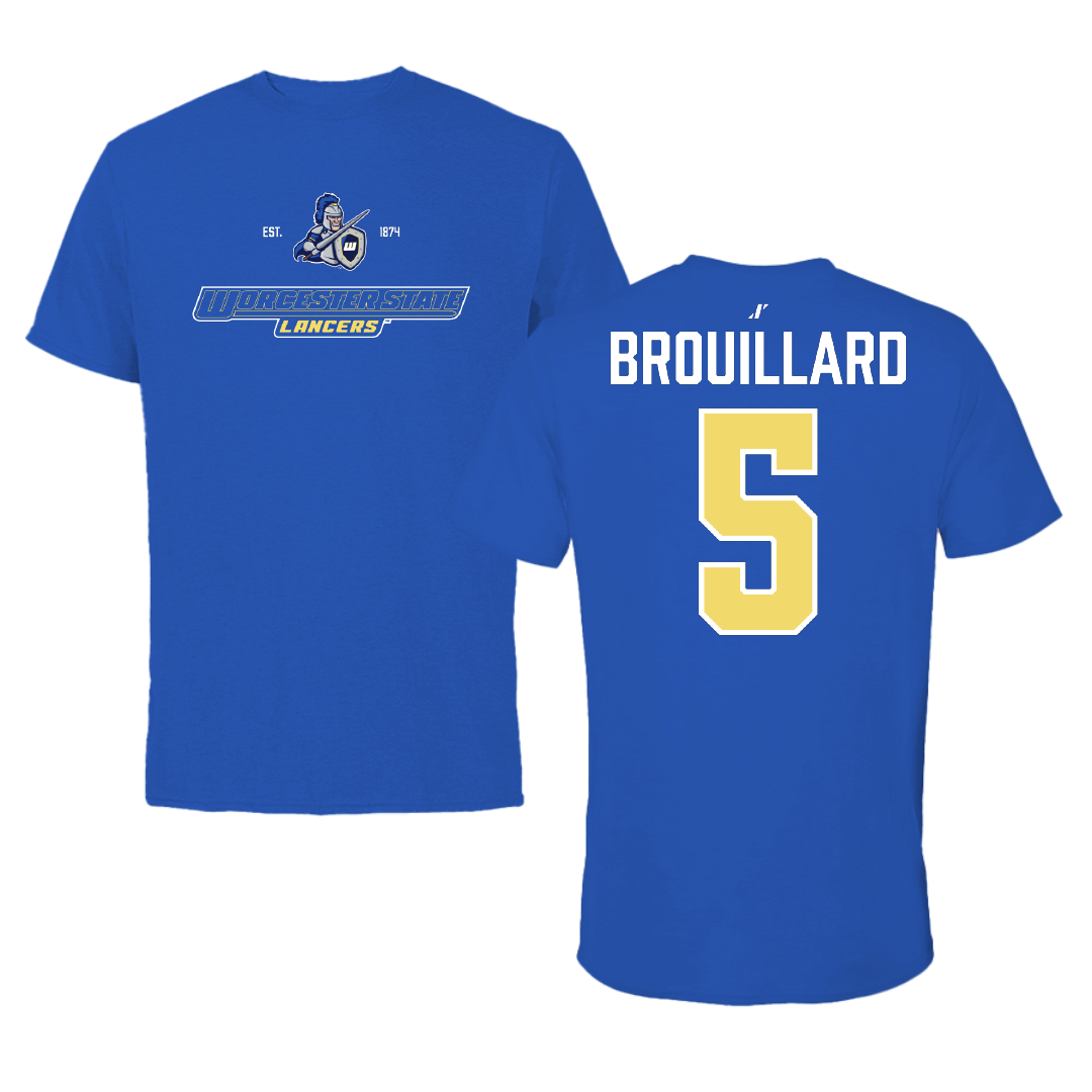 Worcester State University Softball Blue General Tee - #5 Cali Brouillard