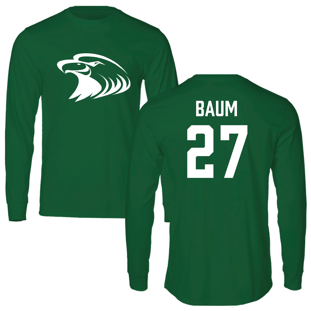 Central Methodist University Soccer Green Performance Long Sleeve - #27 Jackson Baum