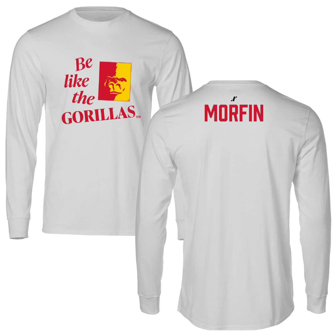 Pittsburg State University TF and XC Light Gray Be Like Us Performance Long Sleeve - Victor Morfin