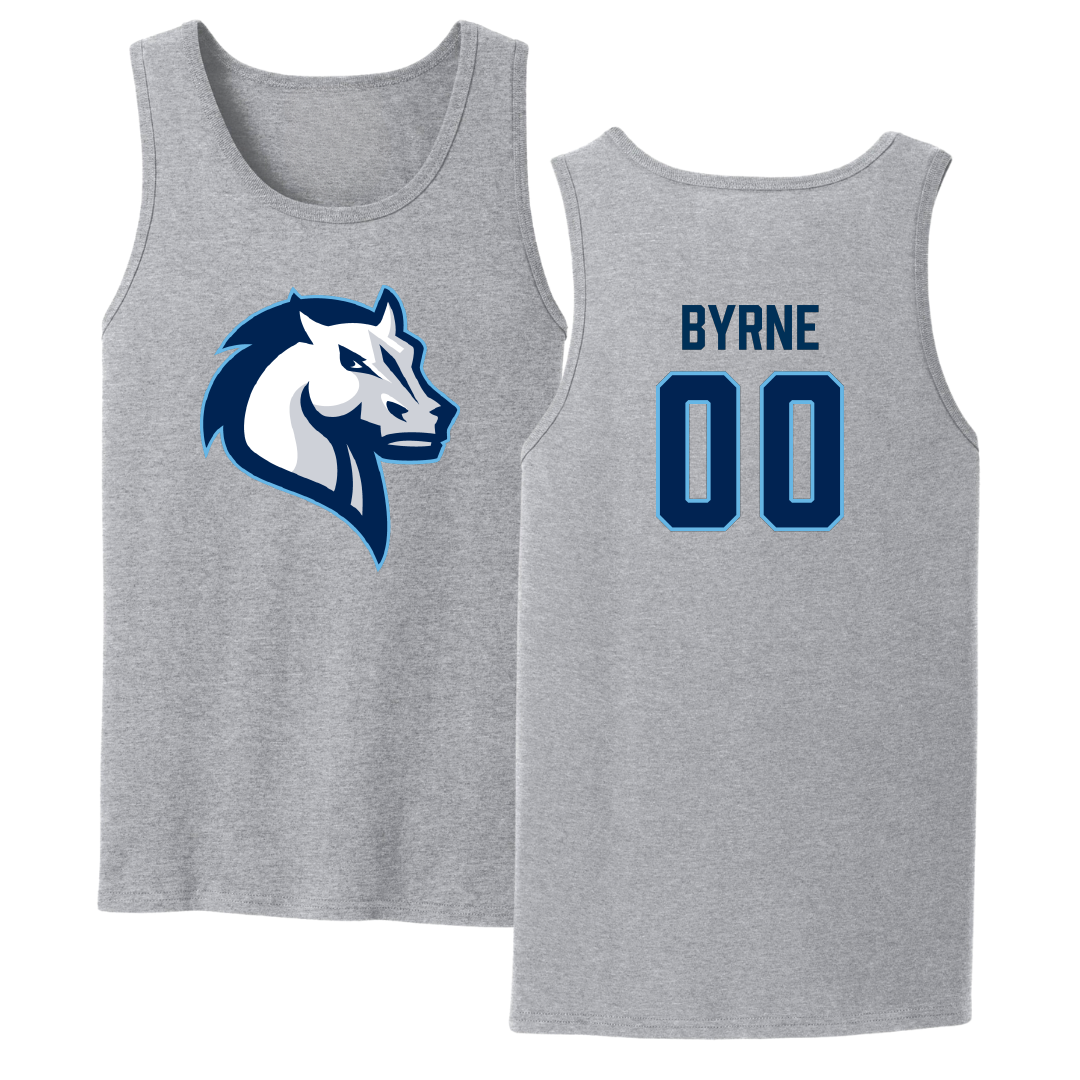 Mercy University Lacrosse Sport Gray Tank Top - #00 Liz Byrne