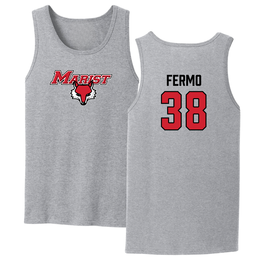Marist University Lacrosse (M) Sport Gray Tank Top - #38 Christopher Fermo
