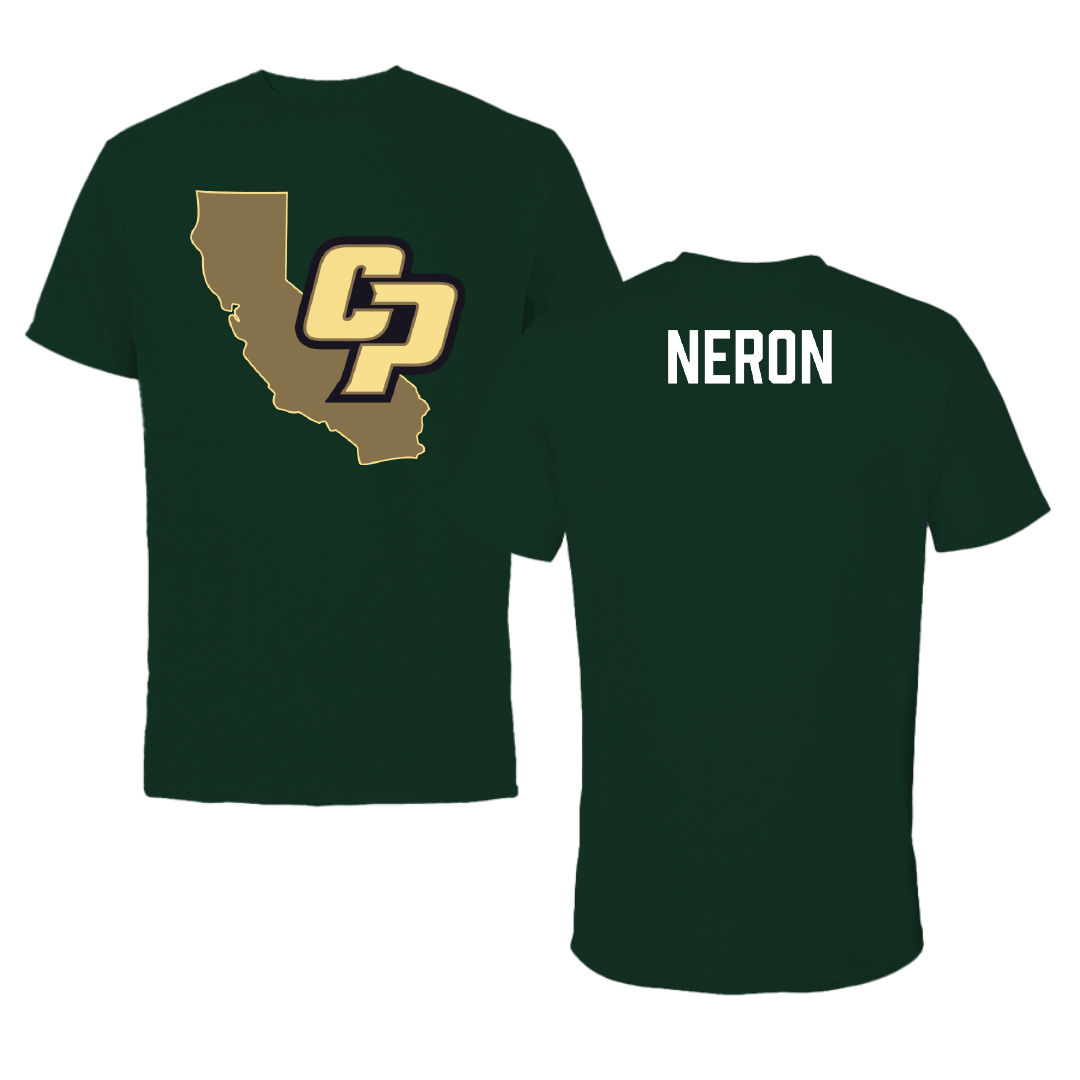 Cal Poly TF and XC Forest Green State Tee - Colby Neron