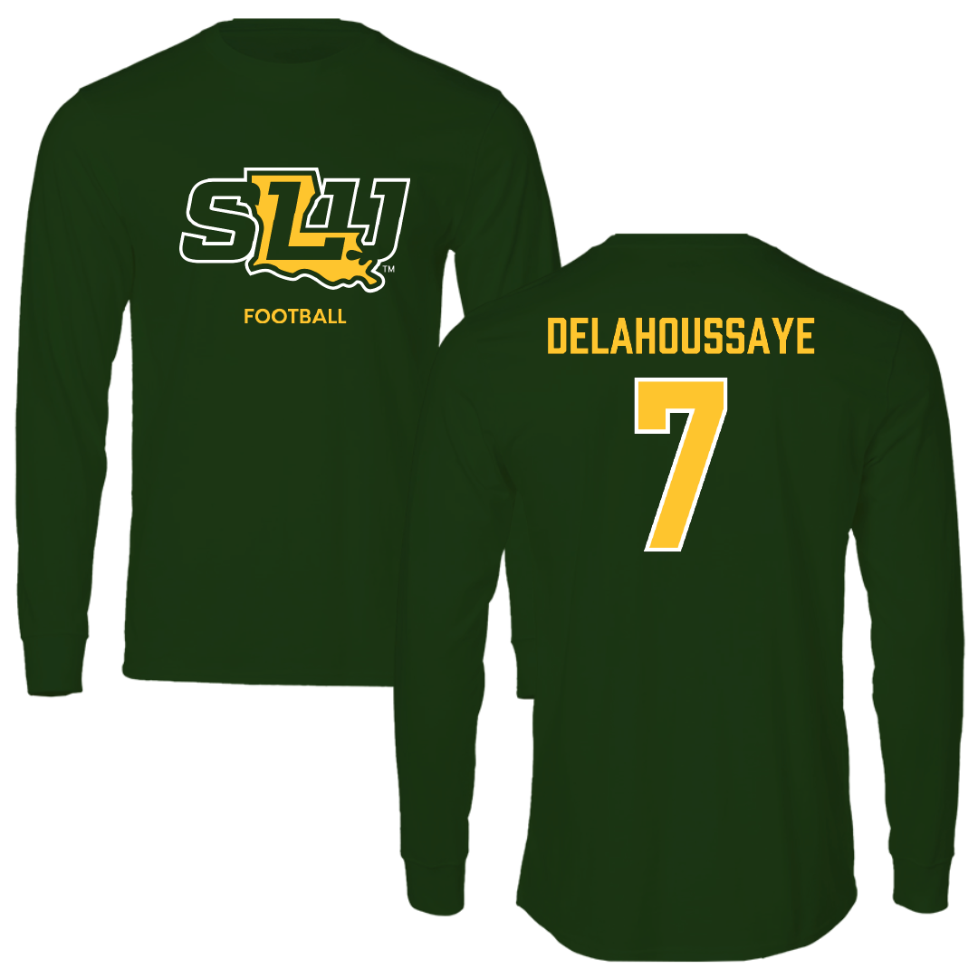 Southeastern Louisiana University Football Forest Green Long Sleeve - #7 Blayne Delahoussaye