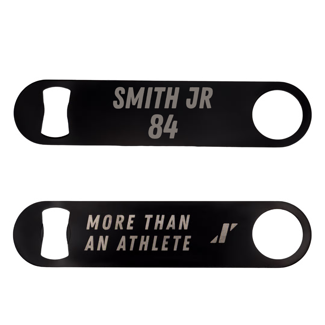Football Black Bottle Opener - #84 Kelly Smith Jr