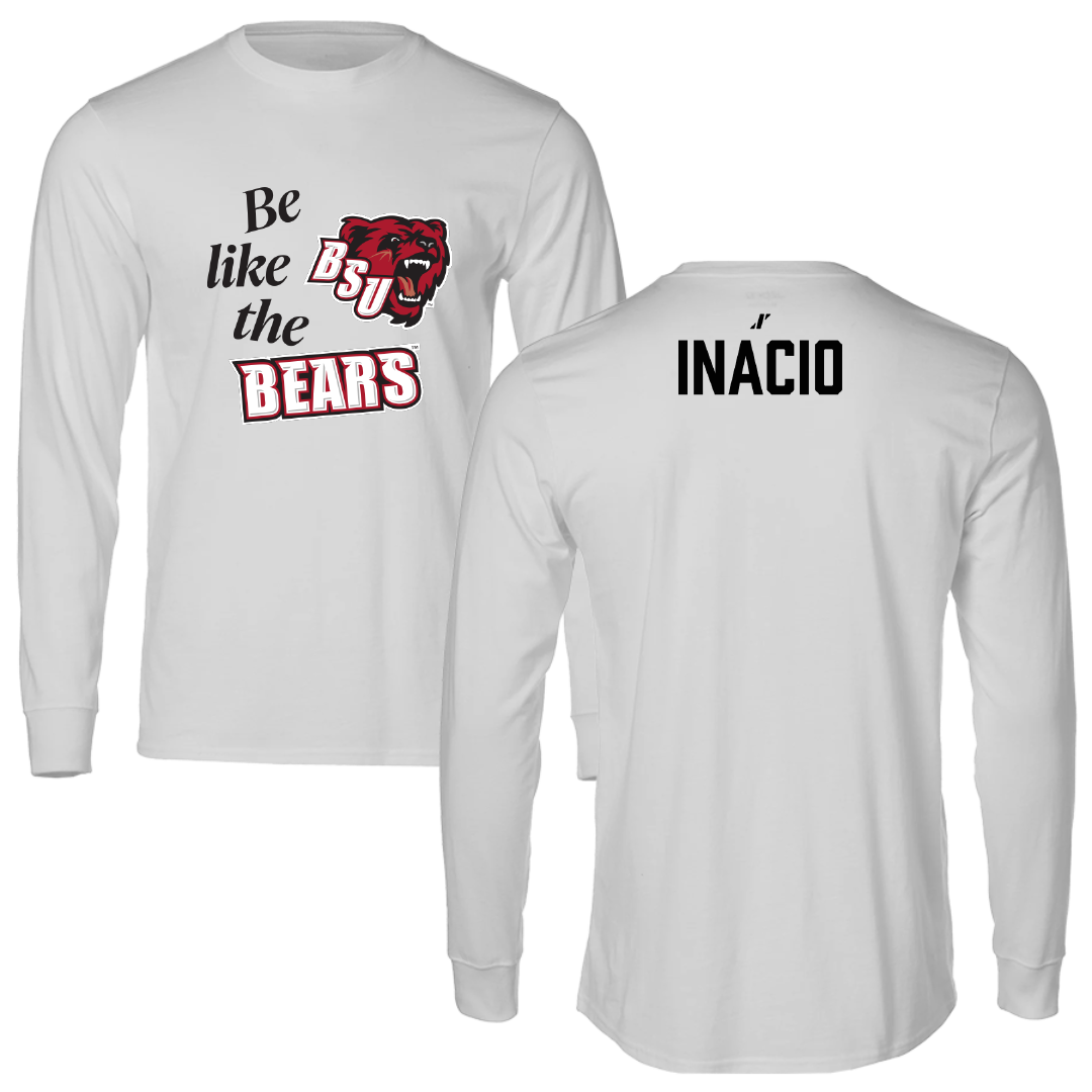 Bridgewater State University TF and XC Light Gray Be Like Us Performance Long Sleeve - Grace Inacio