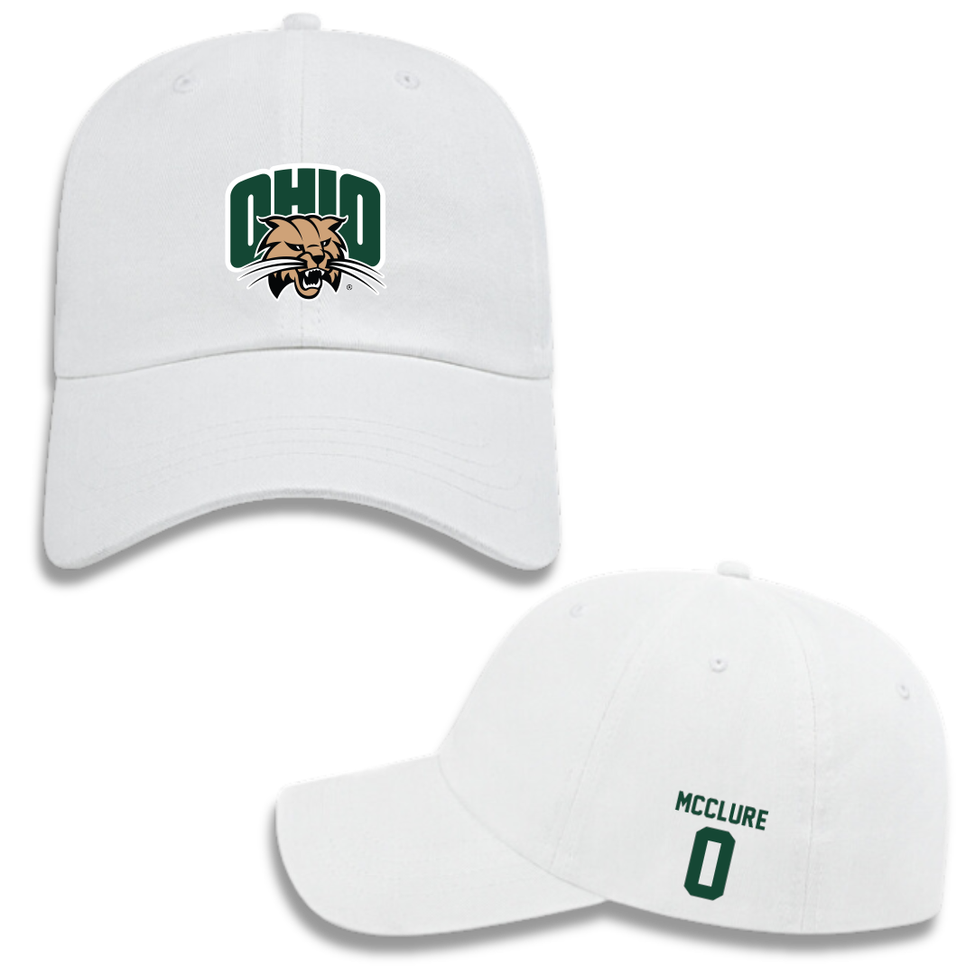 Ohio University Basketball (W) White Hat - #0 Jaya  Mcclure