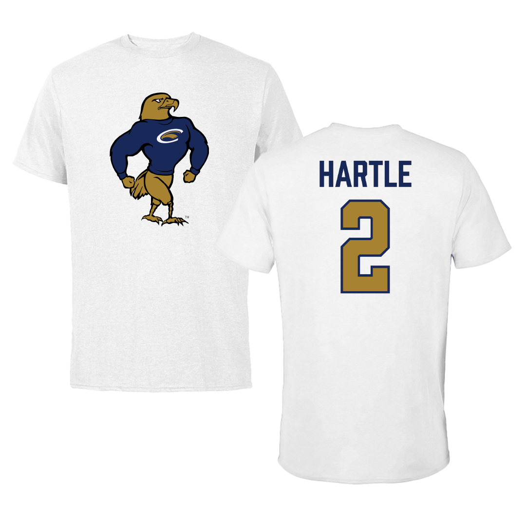 PennWest Clarion Baseball White Tee - #2 Aiden Hartle